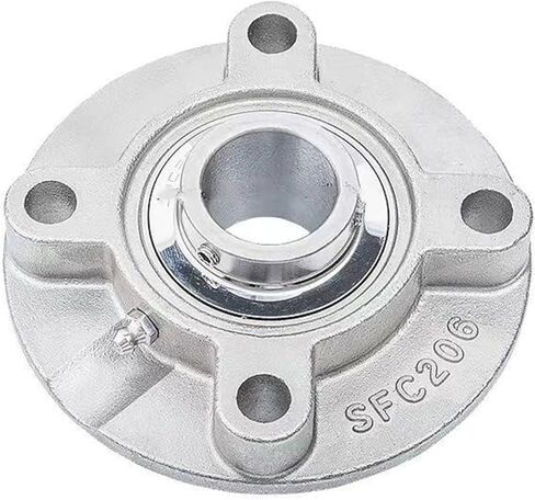 1PCS SUCFC201 SUCFC202 SUCFC203 304Stainless Steel Outer Spherical Bearing Diamond Belt Base Insert Bearing(SUCFC203) in Saudi Arabia