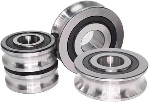 10PCS Straightening Mixed Wheel Over Line with Groove Bearing U 6204 20X47X14MM Pulley U Groove Type(U6204-4-1.5) in Saudi Arabia