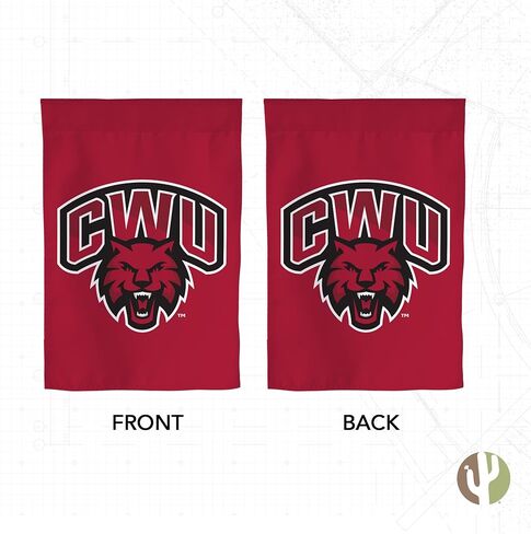 Desert Cactus Central Washington University CWU Garden Flag – 19 x 12 inch Washington Wildcats Banner, For Outdoor Display and Events (Design 1) in Saudi Arabia
