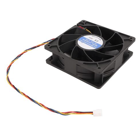 12cm Cooling Fan, 120x38mm 6000rpm 12V 2.7A 4pin FG DC Brushless PWM Black Computer Case Fan with Wires for Camera Servers in Saudi Arabia