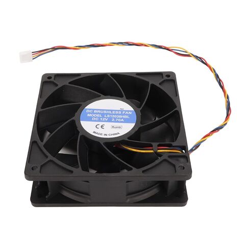 12cm Cooling Fan, 120x38mm 6000rpm 12V 2.7A 4pin FG DC Brushless PWM Black Computer Case Fan with Wires for Camera Servers in Saudi Arabia