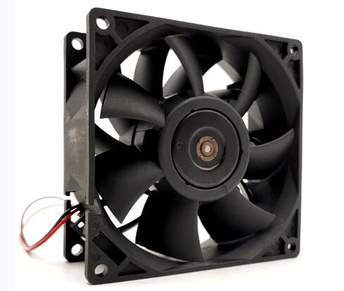 FFB0924EHE 24V 0.75A 18W 4800RPM 110CFM 90X90X38MM مروحة تبريد بسلكين in Saudi Arabia