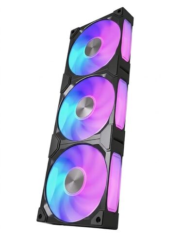 EZDIY-FAB BF12 120mm All-in-One ARGB PWM Case Fan,28mm Thick High Static Pressure Design, High Airflow,1800RPM Max,One-Cable Integrated Design for PC Case, 5V 3-Pin RGB Sync,Black in Saudi Arabia