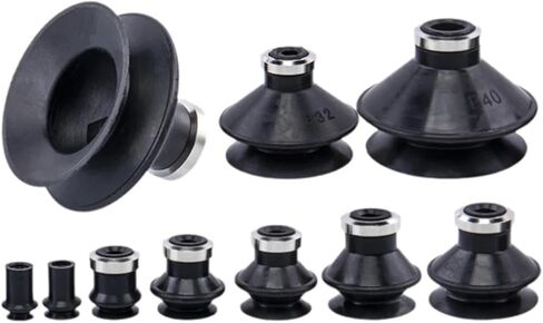 5Pcs Pneumatic industrial double-layer organ vacuum suction cup ZP06BS ZP08BS ZP10BN ZP13BGS ZP20BS ZP10BN ZP16BN ZP16BGS(Light Purple) in Saudi Arabia