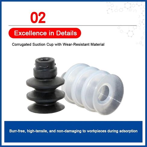 5pcs Mechanical Arm Vacuum Suction Cup Three-Layer Organ Multi-Layer Sucker ZP2-06JN 09JS Robot Gripper Automation Tool(ZP2-06JN) in Kuwait