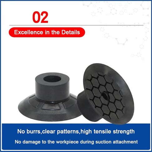 5PCS/Pack SFF Series Vacuum Suction Cups Material: Imported Silicone and Nitrile Rubber SFF-10/15/20/25/30/40S(SFF30N) in Kuwait