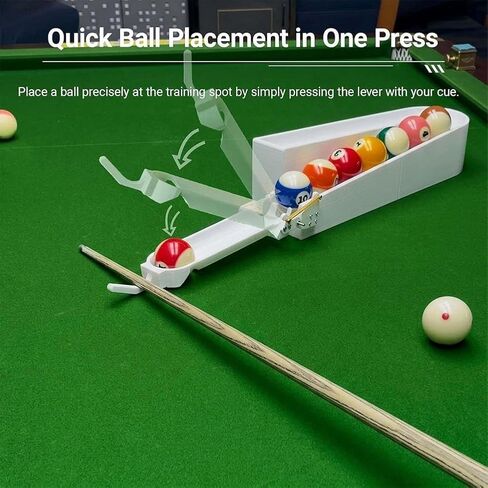 Billiards & Snooker Training Rack, Precision Pool Ball Racks, Training Rack for Solo Practice, Holds 9/15 Balls, Pool Triangle Racks for Accuracy & Cue Control, Billiards Practice Tool in Saudi Arabia