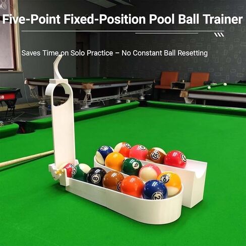 Billiards & Snooker Training Rack, Precision Pool Ball Racks, Training Rack for Solo Practice, Holds 9/15 Balls, Pool Triangle Racks for Accuracy & Cue Control, Billiards Practice Tool in Saudi Arabia