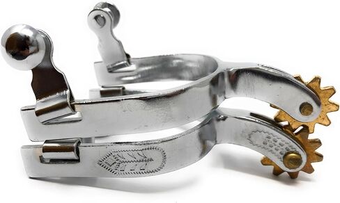 AJ Tack Youth Chrome Steel Engraved Spurs in Saudi Arabia