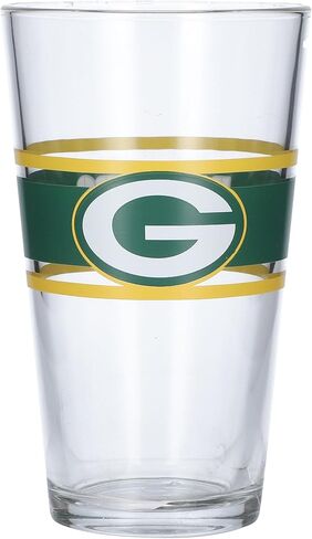 Logo Brands Green Bay Packers 16oz. Stripe Pint Glass in Saudi Arabia