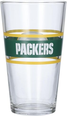 Logo Brands Green Bay Packers 16oz. Stripe Pint Glass in Saudi Arabia