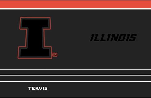 Tervis Traveler Illinois Fighting Illini - Night Game Triple Insulated Tumbler Travel Cup Keeps Drinks Cold & Hot, 30oz, Stainless Steel in Saudi Arabia