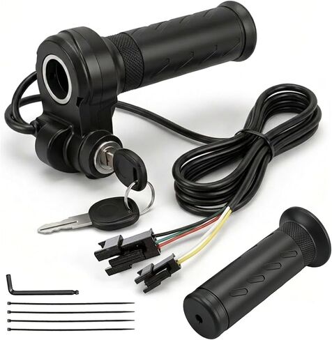 Electric Bike Throttle Grip Full Twist Throttle Grip,Plug and Play Without The Need to Swap Wires Compatible Ridstar Q20/Q20Lite/Q20Pro/H20/H26Pro/H20 Pro Easy Installation in Saudi Arabia