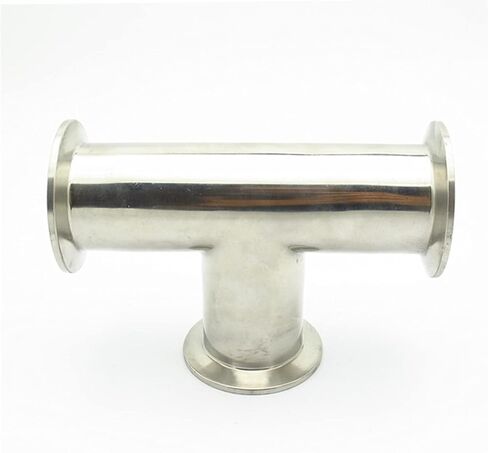 Tee Fittings, 304 Stainless Steel Ferrule Tee Connector Adapter Pipe Fitting 45mm OD 2 Inches in Saudi Arabia