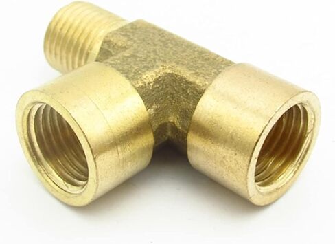 Tee Fittings, Hose Barb Tee Fitting BSP F M Thread Pack Of 2 Brass Multiple Sizes(1/2inch) in Saudi Arabia