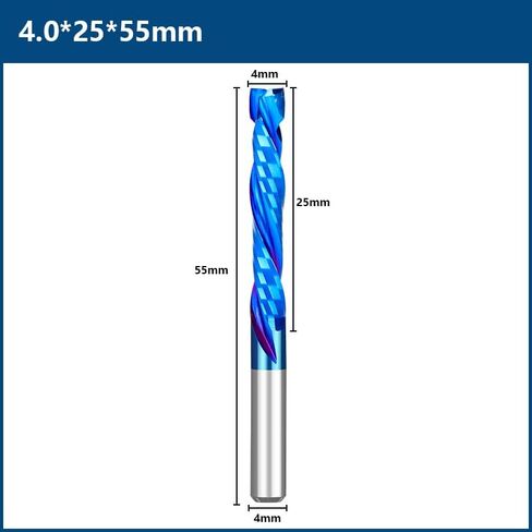 UP & Down Cut Two Flutes Spiral Carbide Tool Cutters 3.175/4/6/8mm Shank Compression Milling Cutter CNC Router Bit for Wood End Mill Bits in Saudi Arabia