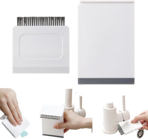 Ouliget Kitchen Sink Squeegee and Countertop Brush,3 in 1 Mini Squeegee Sponge Countertop Dirt Cleaning Brush,Multi Purpose Compact Brush Cleans Wet and Dry Spills in Saudi Arabia