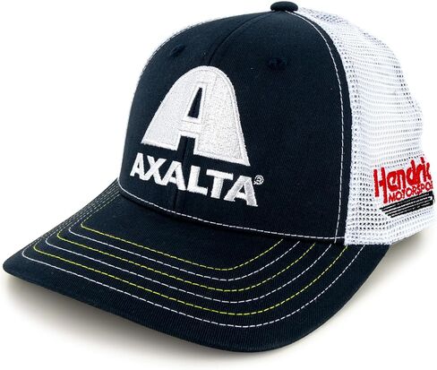 Checkered Flag Sports William Byron 2025 Axalta Sponsor Mesh Snapback Hat Blue/White in Saudi Arabia