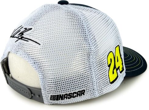 Checkered Flag Sports William Byron 2025 Axalta Sponsor Mesh Snapback Hat Blue/White in Saudi Arabia
