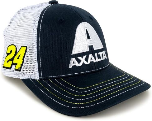 Checkered Flag Sports William Byron 2025 Axalta Sponsor Mesh Snapback Hat Blue/White in Saudi Arabia