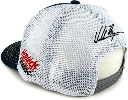 Checkered Flag Sports William Byron 2025 Axalta Sponsor Mesh Snapback Hat Blue/White in Saudi Arabia
