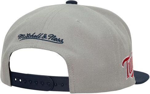 قبعة Mitchell & Ness Minnesota Twins Cooperstown MLB Away Snapback، رمادية in Kuwait
