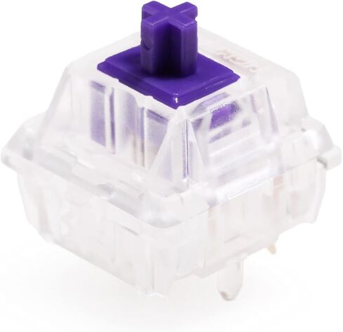 مفتاح KPREPUBLIC Gateron Zealio V2 باللمس 62 جرام 65 جرام 67 جرام 78 جرام 5 سنون SMD RGB mx مفتاح جذعي للوحة المفاتيح الميكانيكية باللون الأرجواني (X90 PCS، Zealio 67g Switch) in Kuwait