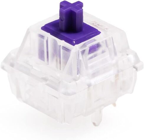 مفتاح KPREPUBLIC Gateron Zealio V2 باللمس 62 جرام 65 جرام 67 جرام 78 جرام 5 سنون SMD RGB mx مفتاح جذعي للوحة المفاتيح الميكانيكية باللون الأرجواني (X90 PCS، Zealio 67g Switch) in Kuwait