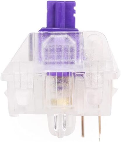 مفتاح KPREPUBLIC Gateron Zealio V2 باللمس 62 جرام 65 جرام 67 جرام 78 جرام 5 سنون SMD RGB mx مفتاح جذعي للوحة المفاتيح الميكانيكية باللون الأرجواني (X90 PCS، Zealio 67g Switch) in Kuwait