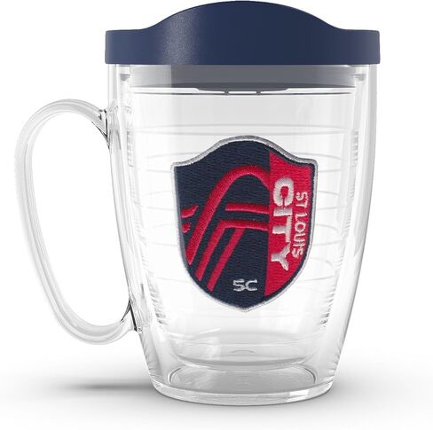 Tervis MLS St. Louis City SC - Primary Logo Made in USA Double Walled Insulated Tumbler Travel Cup Keeps Drinks Cold & Hot, 16oz Mug with Handle, Classic in Saudi Arabia