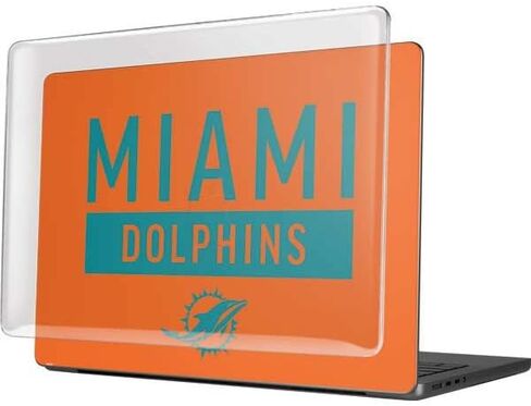 Skinit Case + Skin Compatible with MacBook Pro 14in (2021) - Officially Licensed NFL Miami Dolphins Orange Performance Series Design in Saudi Arabia