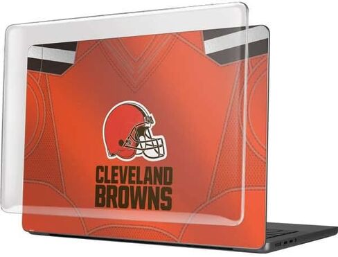 حافظة Skinit + غلاف متوافق مع جهاز MacBook Pro 14in (2021) - تصميم جيرسي لفريق NFL Cleveland Browns مرخص رسميًا in Saudi Arabia