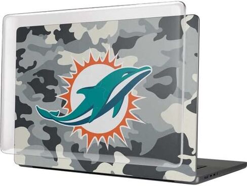Skinit Case + Skin Compatible with MacBook Pro 16in (2021) - Officially Licensed NFL Miami Dolphins Camo Design in Saudi Arabia