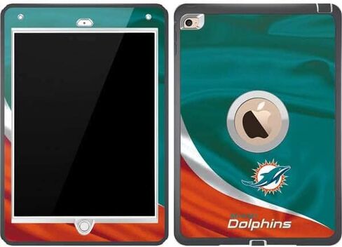 ملصق Skinit متوافق مع OtterBox Defender iPad Air 2 - تصميم NFL Miami Dolphins المرخص رسميًا in Saudi Arabia