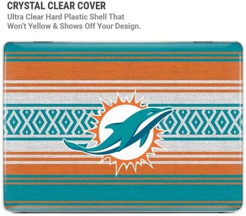 Skinit Case + Skin Compatible with MacBook Pro 14in (2021) - Officially Licensed NFL Miami Dolphins Trailblazer Design in Saudi Arabia