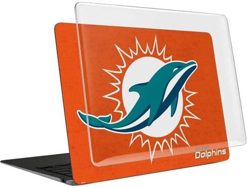Skinit Case + Skin Compatible with MacBook Air 13in (2020) - Officially Licensed NFL Miami Dolphins Distressed- Orange Design in Saudi Arabia