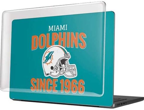 Skinit Case + Skin Compatible with MacBook Pro 14in (2021) - Officially Licensed NFL Miami Dolphins Helmet Design in Saudi Arabia