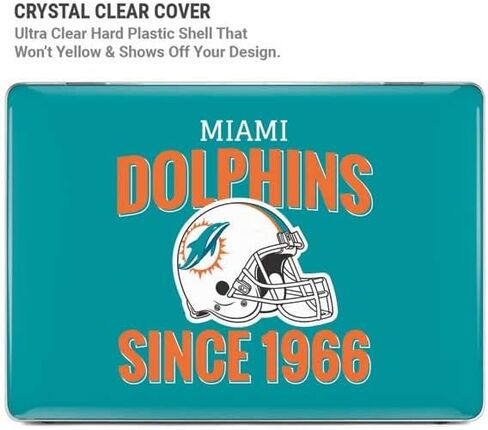 Skinit Case + Skin Compatible with MacBook Pro 14in (2021) - Officially Licensed NFL Miami Dolphins Helmet Design in Saudi Arabia