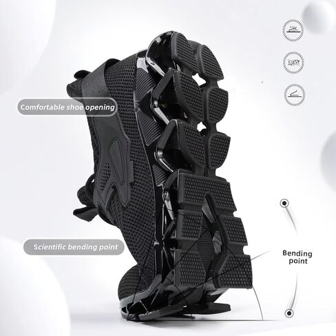 Mens Walking Shoes Running Slip on Tennis Casual Fashion Blade Sneakers Comfort Workout Sport Athletic Trainers in Saudi Arabia