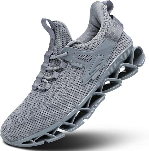 Mens Walking Shoes Running Slip on Tennis Casual Fashion Blade Sneakers Comfort Workout Sport Athletic Trainers in Saudi Arabia