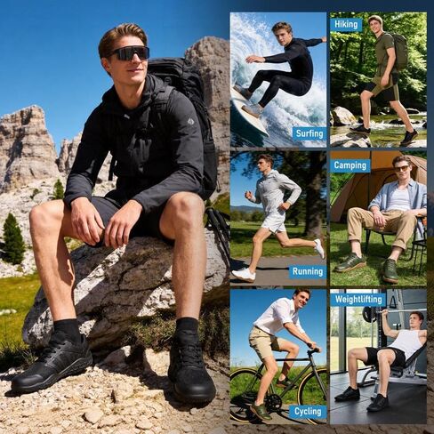 ziitop Barefoot Shoes Men Sneakers Casual Wide Toe Box Running Footwear Zero Drop Tennis Minimalist Walking Grounding Shoes for Gym Workout Weightlifting Hiking Cross Training Trail Climbing in Saudi Arabia