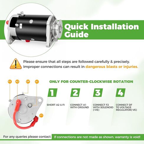 10L0L Golf Cart Starter Generator Fits for EZGO TXT Medalist MG2 GXI875 GXT Replaces OEM 114014010 GSB107-10B GSB107-10C GSB107-10B 25533-G01 26993-G01 27065-G01 15423N in Kuwait