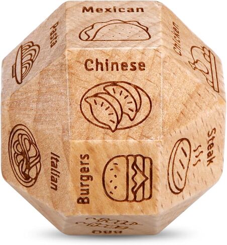 Santa Swap Gift Exchange Dice, 18-Sided White Elephant Dices Games for Family Game Night, Christmas Party Gifts Gift Exchange Dice Game for Families Adults, Funny Secret Santa Gifts Wooden Dices in Saudi Arabia