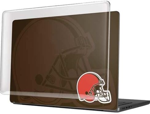 Skinit Case + Skin Compatible with MacBook Pro 14in (2021) - Officially Licensed NFL Cleveland Browns Double Vision Design in Saudi Arabia