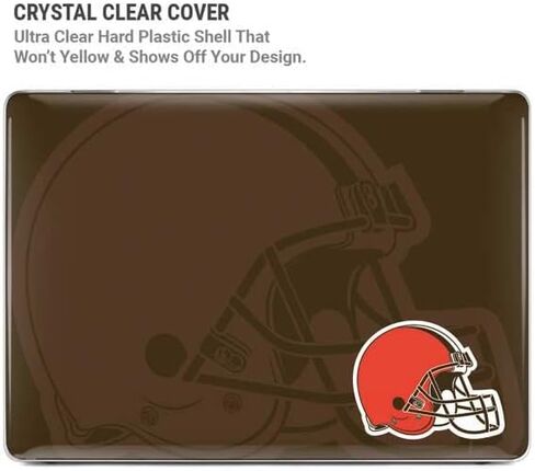 Skinit Case + Skin Compatible with MacBook Pro 14in (2021) - Officially Licensed NFL Cleveland Browns Double Vision Design in Saudi Arabia