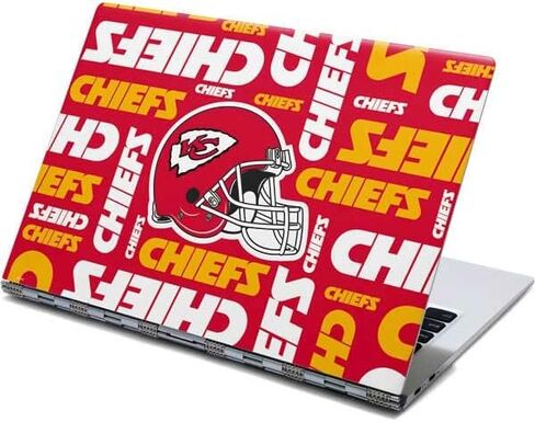 Skinit Decal Laptop Skin Compatible with Yoga 910 2-in-1 14in Touch-Screen - Officially Licensed NFL Kansas City Chiefs Red Blast Design in Saudi Arabia