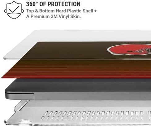حافظة Skinit + غلاف متوافق مع جهاز MacBook Pro 14in (2021) - تصميم منفصل مرخص رسميًا من NFL Cleveland Browns in Saudi Arabia