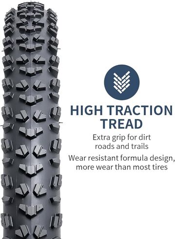 2-PCS 24" Folding Replacement Bike Tires 24X1.95/53-507 Mountain, MTB, Off-Road Bicycle Tires (Y-1580) in Saudi Arabia