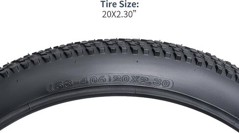 YUNSCM 2-PCS 20" إطارات دراجة 20x2.3/58-406 متوافقة مع إطارات الدراجة الجبلية 20x2.3 20x2.30 in Saudi Arabia