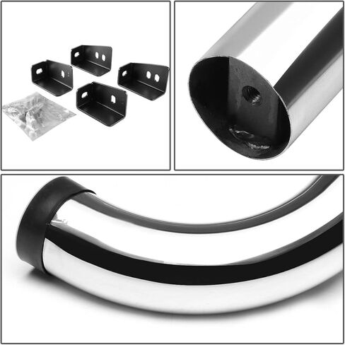 Auto Dynasty Running Boards Compatible with 2000-2019 Silverado Sierra 1500 2500HD 3500HD Standard Cab, Stainless Steel Side Step Nerf Bar, 3 Inches Step Bar, Black Powdercoated in Saudi Arabia